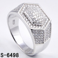 Hotsale 925 Sterling Silber Mikro Einstellung Herren Ring (S-6498)